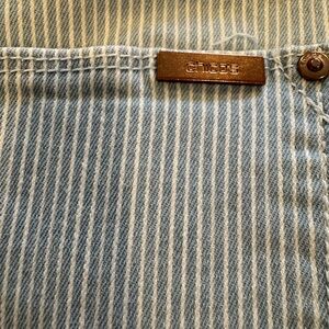 Chico's Light Blue Striped Jeans